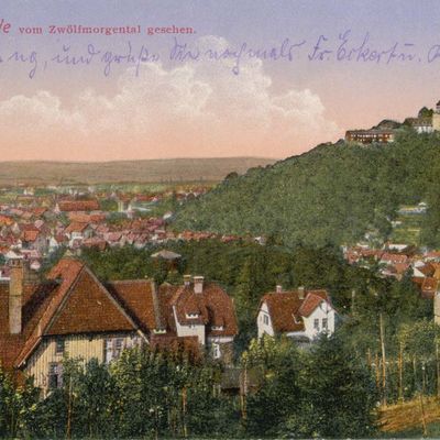 Bild vergrößern: PK_V_0207 Wernigerode Stadtansichten Wernigerode v. Zwölfmorgental gesehen