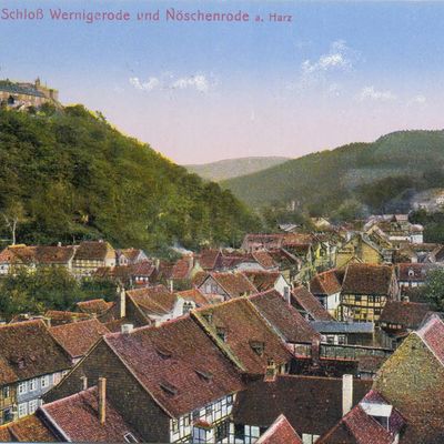 Bild vergrößern: PK_V_0222 Wernigerode Stadtansichten Schloss Wernigerode u. Nöschenrode