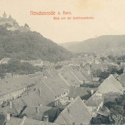 Bild vergrößern: PK_V_0250 Wernigerode Stadtansichten Nöschenrode Blick v. der Liebfrauenkirche