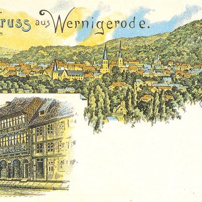 Bild vergrößern: PK_V_0345 Wernigerode Stadtansichten Gruss aus Wernigerode