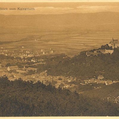 Bild vergrößern: PK_V_0046 Wernigerode Stadtansichten Blick v.Kaiserturm