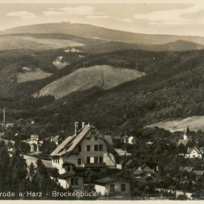 Bild vergrößern: PK_V_0048 Wernigerode Stadtansichten Brockenblick