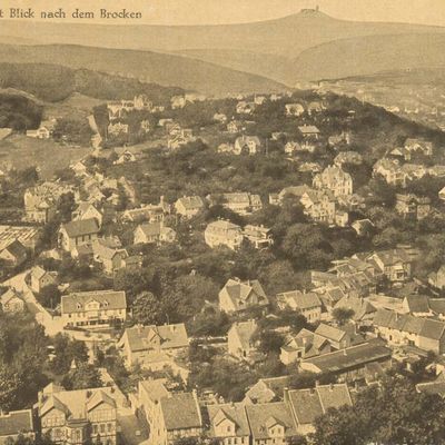 Bild vergrößern: PK_V_0088 Wernigerode Stadtansichten Wernigerode m. Blick nach dem Brocken