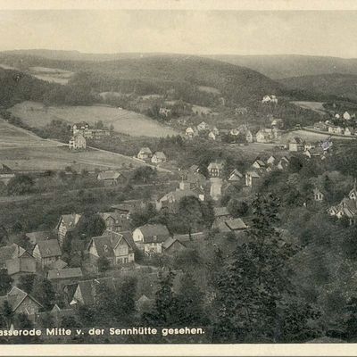 Bild vergrößern: PK_V_0135 Wernigerode Stadtansichten Hasserode von der Sennhütte aus gesehen