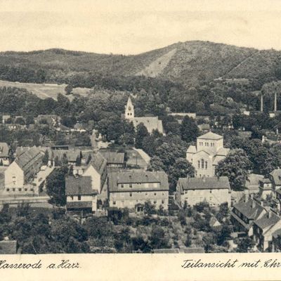 Bild vergrößern: PK_V_0136 Wernigerode Stadtansichten Hasserode, Teilansicht mit Christuskirche