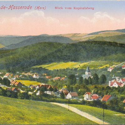 Bild vergrößern: PK_V_0159 Wernigerode Stadtansichten Hasserode, Blick vom Kapitelsberg