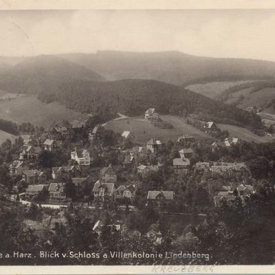 Bild vergrößern: PK_V_0205 Wernigerode Stadtansichten Blick v. Schloss