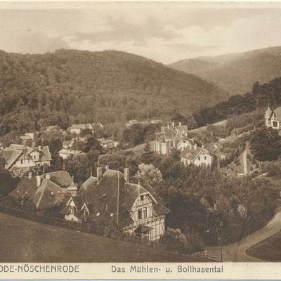 Bild vergrößern: PK_V_0236 Wernigerode Stadtansichten Nöschenrode, Mühlen- u. Bollhasental