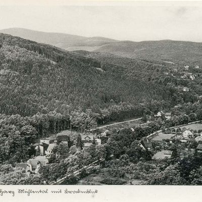 Bild vergrößern: PK_V_0254 Wernigerode Stadtansichten Mühlental mit Brockenblick