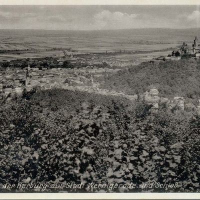 Bild vergrößern: PK_V_0314 Wernigerode Stadtansichten Blick von der Harburg