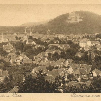 Bild vergrößern: PK_V_0328 Wernigerode Stadtansichten Panorama vom Ratskopf