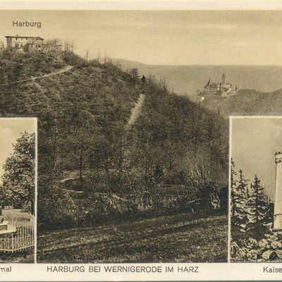 Bild vergrößern: PK_VI_0072 Wernigerode Ausflugsziele Harburg bei Wernigerode, Kaiserturm, Bismarckdenkmal