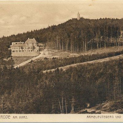 Bild vergrößern: PK_VI_0059 Wernigerode Ausflugsziele Armeleuteberg m. Kaiserturm u. Berghotel