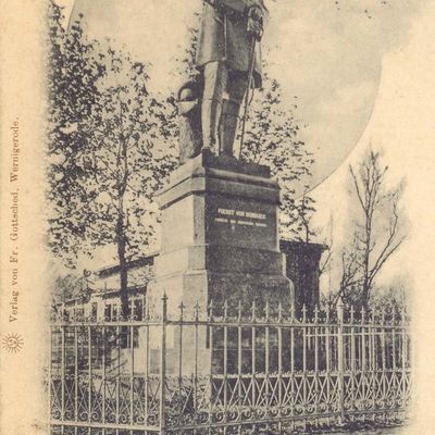 Bild vergrößern: PK_VIII_0009 Wernigerode Denkmäler Harburg mit Bismarckdenkmal