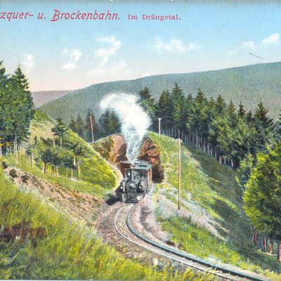 Bild vergrößern: PK_IX_0030 Wernigerode Harzquerbahn Harzquer-und Brockenbahn, im Drängetal