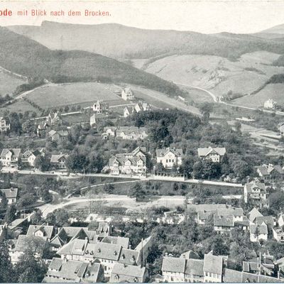 Bild vergrößern: PK_IX_0053 Wernigerode Brocken Wernigerode mit Blick nach dem Brocken