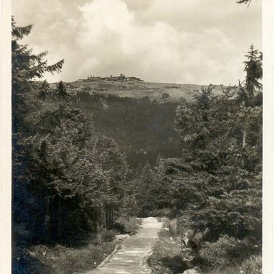 Bild vergrößern: PK_IX_0007 Wernigerode Brocken Goetheweg mit Brocken