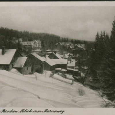 Bild vergrößern: PK_X_0088 Wernigerode Eingemeindungen Schierke, Blick vom Marienweg auf Schierke