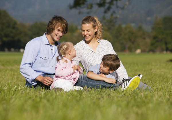 Familie mit Kindern