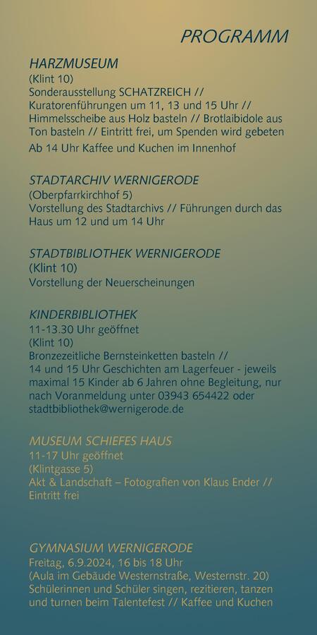 Programm Kulturklint 2024