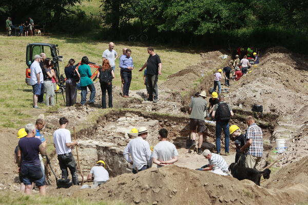 Pk zu archäologischem Fund am ehemaligen Kloster Himmelpforte