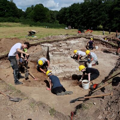 Ausgrabungen am Kloster Himmelpforte 2023 © Matthias Bein