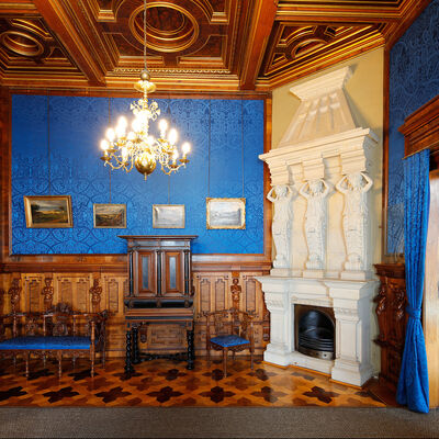 Schreibzimmer im Inneren des Schlosses