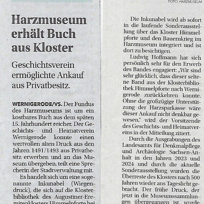 Bild vergr&ouml;&szlig;ern: Bericht Volksstimme 202507