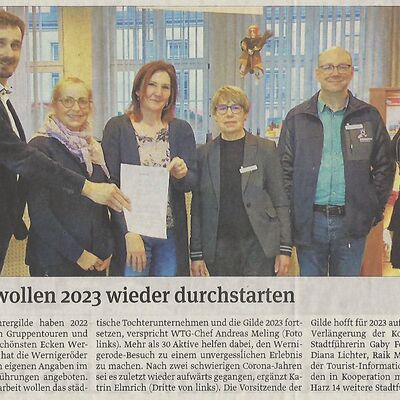 Bild vergrößern: Stadtführergilde und Wernigerode Tourismus GmbH 2023