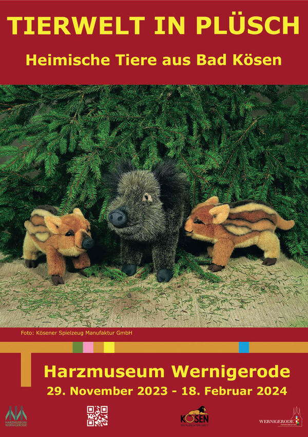 Plakat Tierwelt in Plsch