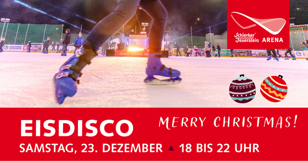 Eisdisco Merry Christmas am 23.12.2023 in der Schierker Feuerstein Arena
